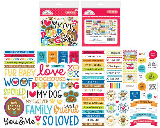 Picture of Doodlebug Odds & Ends Chit Chat Die-Cuts-Doggone Cute