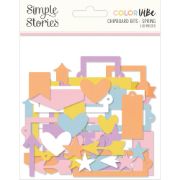 Picture of Color Vibe Chipboard Bits & Pieces 120/Pkg-Spring