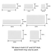 Picture of FloraCraft CraftFoM Play Pack 4oz Blocks, White