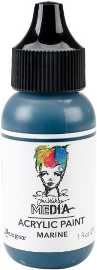 Picture of Dina Wakley Media Acrylic Paint 1oz Marine
