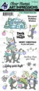 Picture of Art Impressions Holiday Stamp Set Penguin Cheer