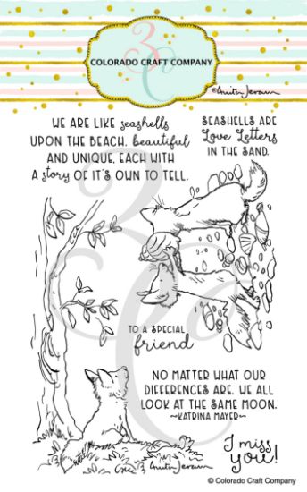 Picture of Colorado Craft Company Clear Stamps 4"X6"-A Fox's Life-By Anita Jeram