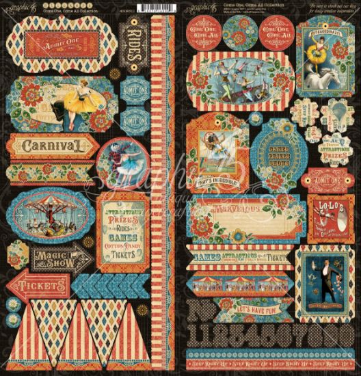 Picture of Come One, Come All! Cardstock Stickers 12"X12"-