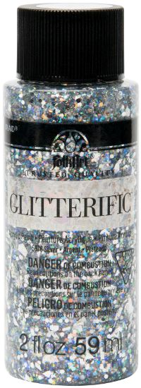 Picture of FolkArt Glitterific Glitter Paint 2oz Silver