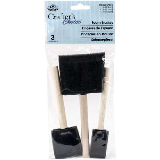 Picture of Foam Brushes 3/Pkg 1", 2" & 3" Widths
