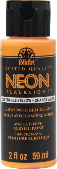 Picture of FolkArt Neon Acrylic Paint 2oz Orange-Yellow