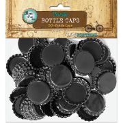 Picture of Bottle Cap Inc Vintage Standard Bottle Caps 1" 50/Pkg Black