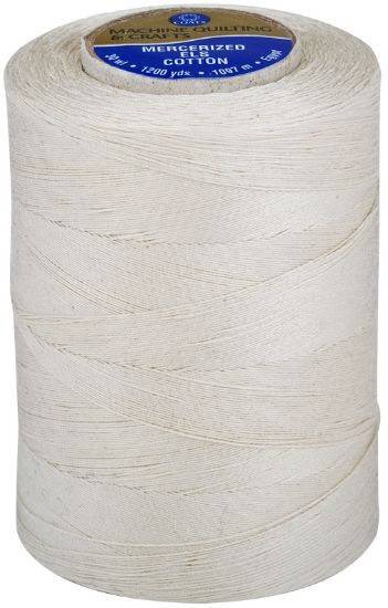 Picture of Coats Cotton Machine Quilting Solid Thread 1200yd Natural