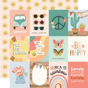Picture of Boho Sunshine Double-Sided Cardstock 12"X12"-3"X4" Elements