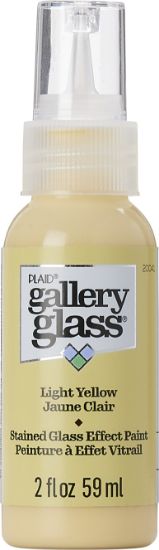 Picture of FolkArt Gallery Glass Paint 2oz-Light Yellow