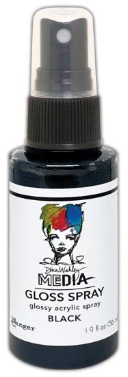 Picture of Dina Wakley Media Gloss Sprays 2oz-Black