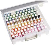 Picture of ArtBin Super Satchel Box W/Removable Thread Trays 15"X14"X3.5" Translucent