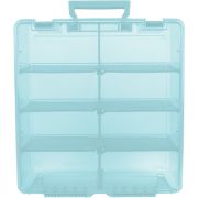 Picture of ArtBin Super Satchel Double Deep Box W/Dividers 15.25"X14"X6.25" Aqua Mist