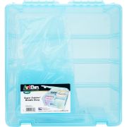 Picture of ArtBin Super Satchel Double Deep Box W/Dividers 15.25"X14"X6.25" Aqua Mist