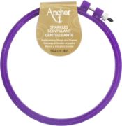Picture of Anchor Sparkle Plastic Embroidery Hoop Assorted Colors 6" Diameter Blue, Purple Or Yellow