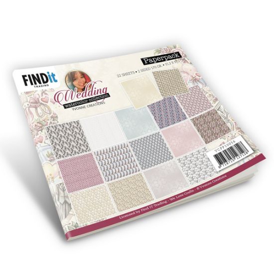 Picture of Find It Trading Yvonne Creations Paper Pack 6"X6" 22/Pkg-Wedding - Wedding