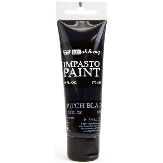 Picture of Finnabair Art Alchemy Impasto Paint 2.5 Fluid Ounces Pitch Black