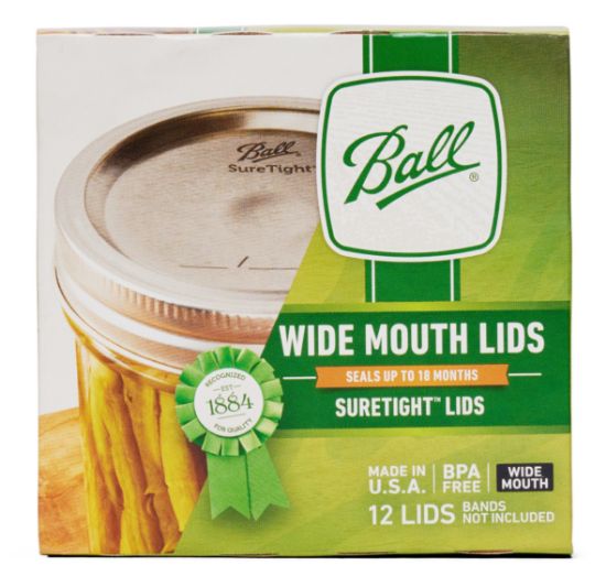 Picture of Ball(R) Wide Mouth Sip & Straw Lids 2/Pkg