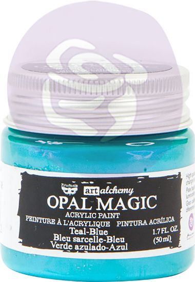 Picture of Finnabair Art Alchemy Opal Magic Acrylic Paint 1.7 Fl Oz Teal/Blue