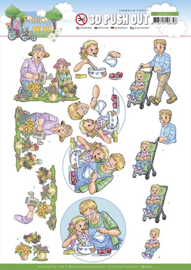 Picture of Find It Trading Yvonne Creations Punchout Sheet-Garden, Funky Day Out