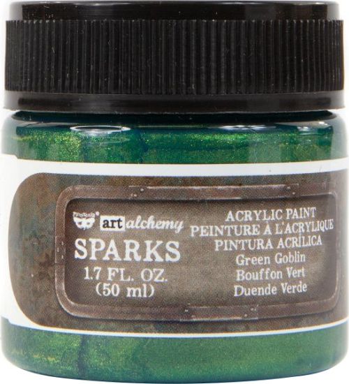 Picture of Finnabair Sparks Acrylic Paint 1.7oz Green Goblin