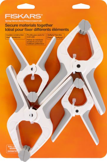 Picture of Fiskars Spring Clamp Set 4/Pkg Gray/White