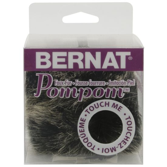 Picture of Faux Fur Pompom 1/Pkg Black Mink