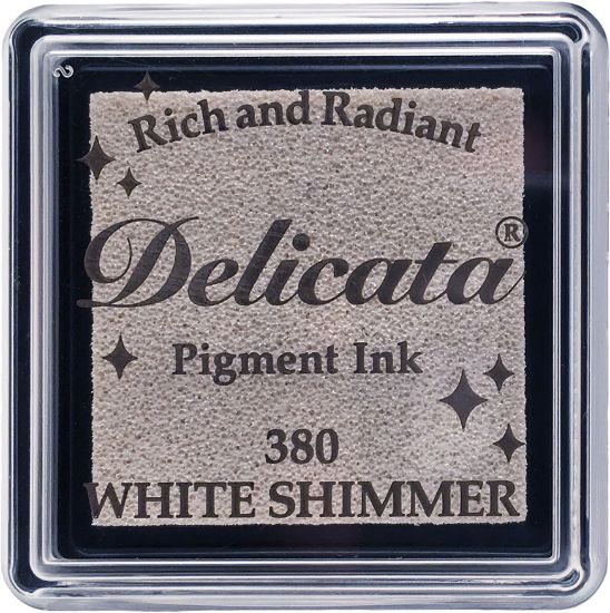 Picture of Delicata Small Pigment Ink Pad White Shimmer