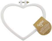 Picture of Anchor Plastic Heart Shaped Embroidery Hoops  6" White
