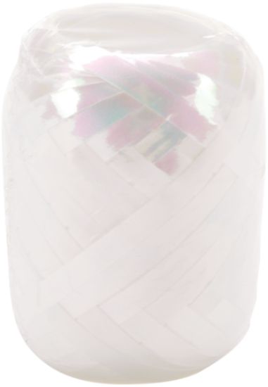 Picture of Flat Curling Ribbon .1875"X66' White Iridescent