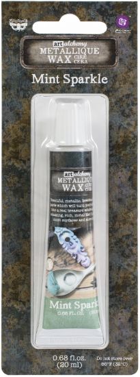 Picture of Finnabair Art Alchemy Metallique Wax .68 Fluid Ounce Mint Sparkle
