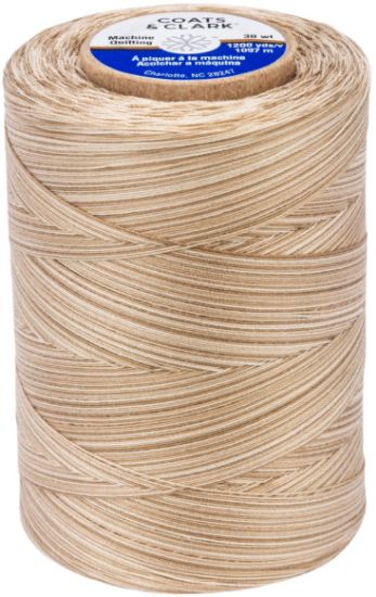 Picture of Coats Cotton Machine Quilting Multicolor Thread 1200yd Old Lace