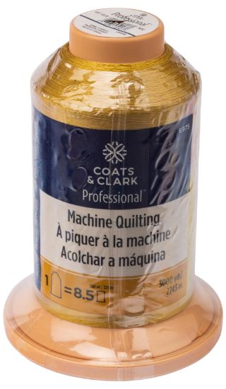 Picture of Coats Professional Machine Quilting Thread 3000yd-Temple Gold