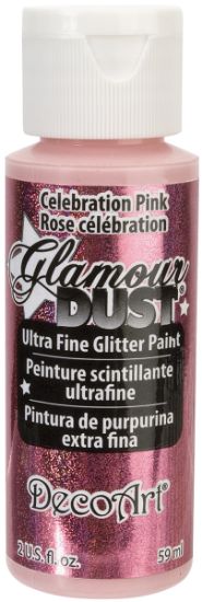 Picture of Glamour Dust Glitter Paint 2oz Celebration Pink