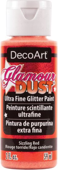 Picture of Glamour Dust Glitter Paint 2oz Sizzling Red
