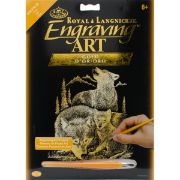 Picture of Gold Foil Engraving Art Kit 8"X10" Wolves