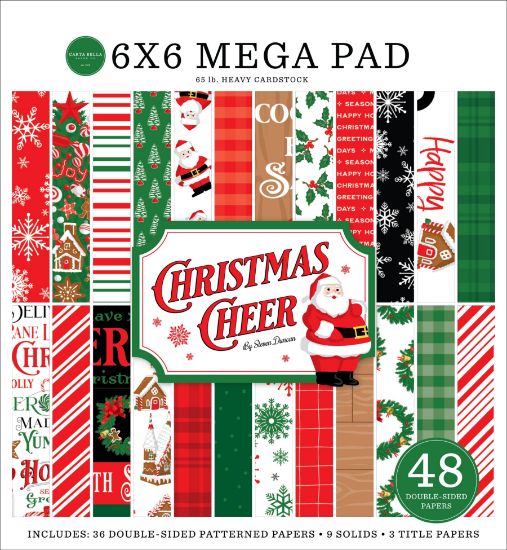 Picture of Carta Bella Double-Sided Mega Paper Pad 6"X6" 48/Pkg Christmas Cheer
