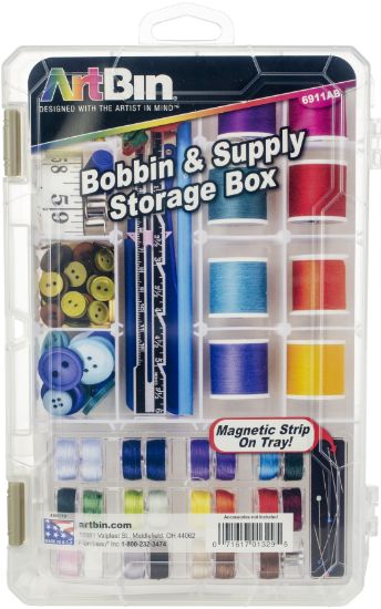 Picture of ArtBin Sew-Lutions Bobbin & Supply Box 10.75"X7.375"X1.75" Translucent