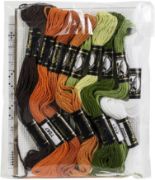 Picture of Colonial Needle Counted Cross Stitch Kit 4"X4.25" Patterned Pumpkin 1 (14 Count)