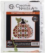Picture of Colonial Needle Counted Cross Stitch Kit 4"X4.25" Patterned Pumpkin 1 (14 Count)
