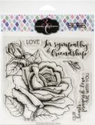 Picture of Colorado Craft Company Clear Stamps 6"X6" Sympathy & Friendship Rose-Big & Bold