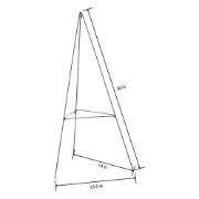 Picture of FloraCraft All-Purpose Sturdy Wire Easel-13.5"X14"X30"