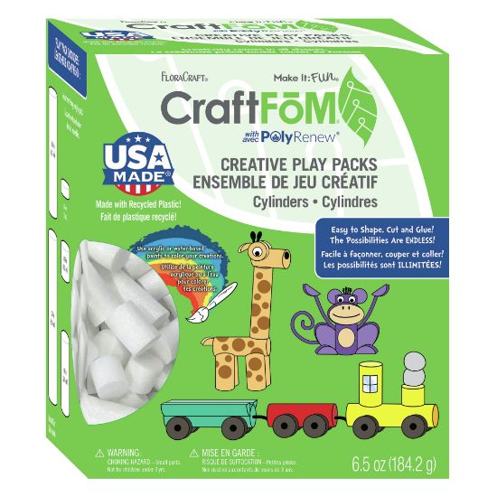 Picture of FloraCraft CraftFoM Play Pack 6.5oz Rods, White