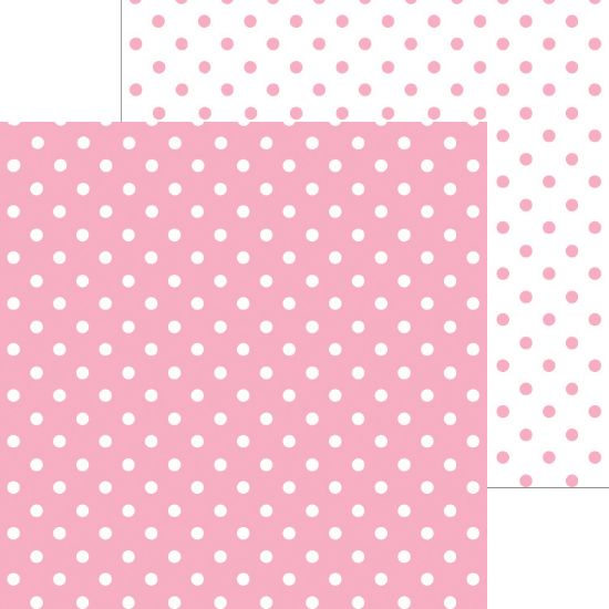 Picture of Doodlebug Petite Swiss Dot Cardstock 12"X12" Cupcake