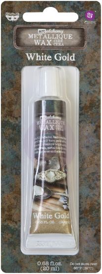 Picture of Finnabair Art Alchemy Metallique Wax .68 Fluid Ounce White Gold