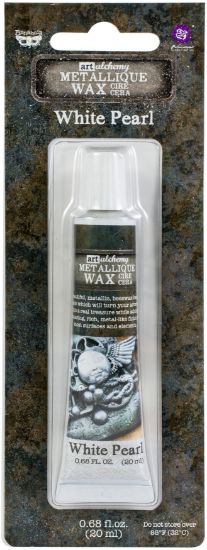 Picture of Finnabair Art Alchemy Metallique Wax .68 Fluid Ounce White Pearl