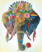Picture of Diamond Dotz Diamond Art Kit 16.14"X20.08"-Bohemian Elephant