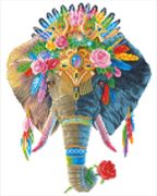 Picture of Diamond Dotz Diamond Art Kit 16.14"X20.08"-Bohemian Elephant