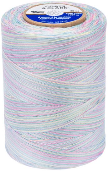 Picture of Coats Cotton Machine Quilting Multicolor Thread 1200yd Baby Pastels