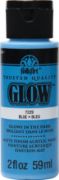 Picture of Folkart Glow In The Dark Paint 2oz Blue
